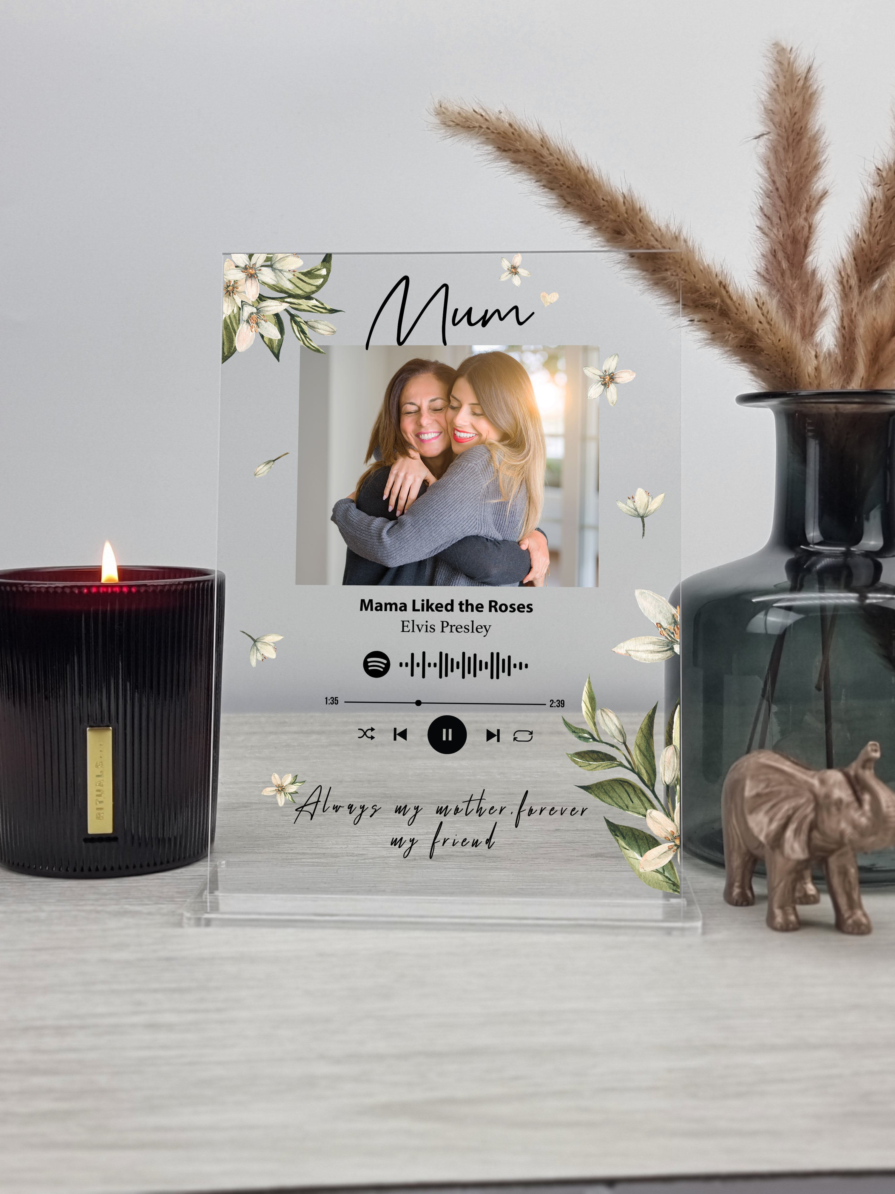 Acrylic Plaque,birthday Gifts For Mom - Engraved Acrylic Block