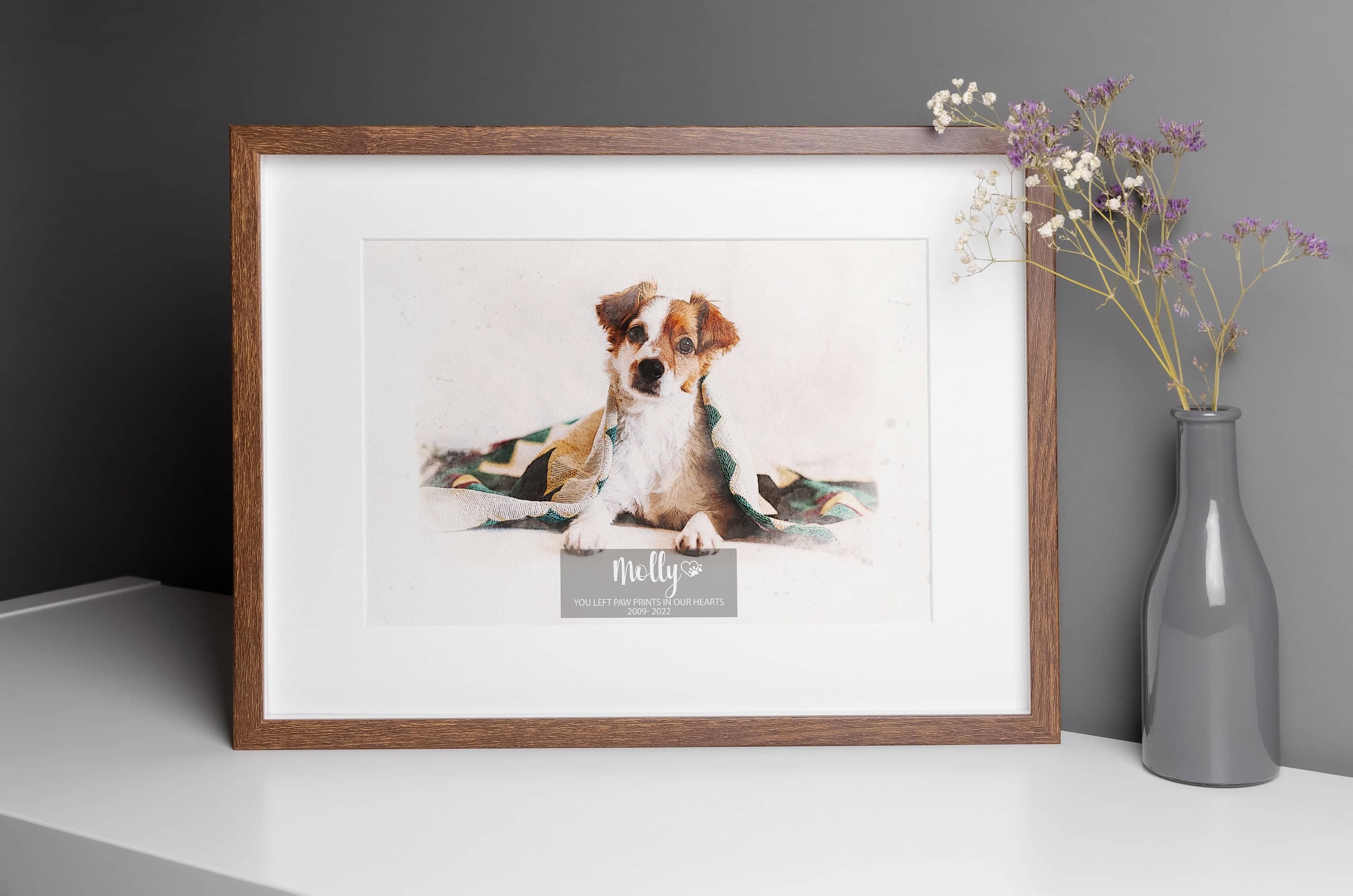 Watercolour Painting from Photo, Pet Portrait Gift, Portrait from Photo, Custom Dog Portrait, Custom Cat Portrait Wall Art Memorial Keepsake